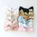 Linen knot bows | 10 Colours | Clip, headband, bobble or alice band
