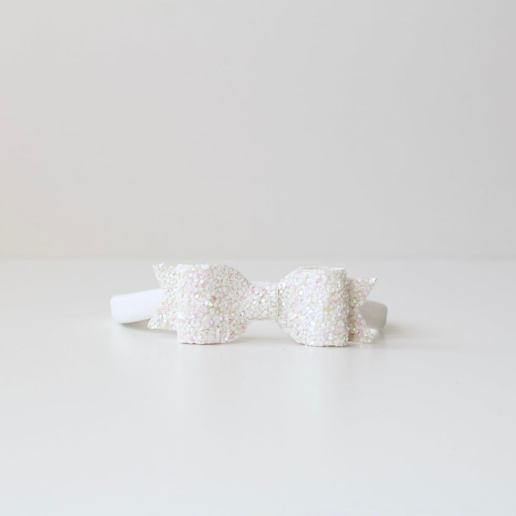 Small glitter bows | 22 Colours | Clip or headband