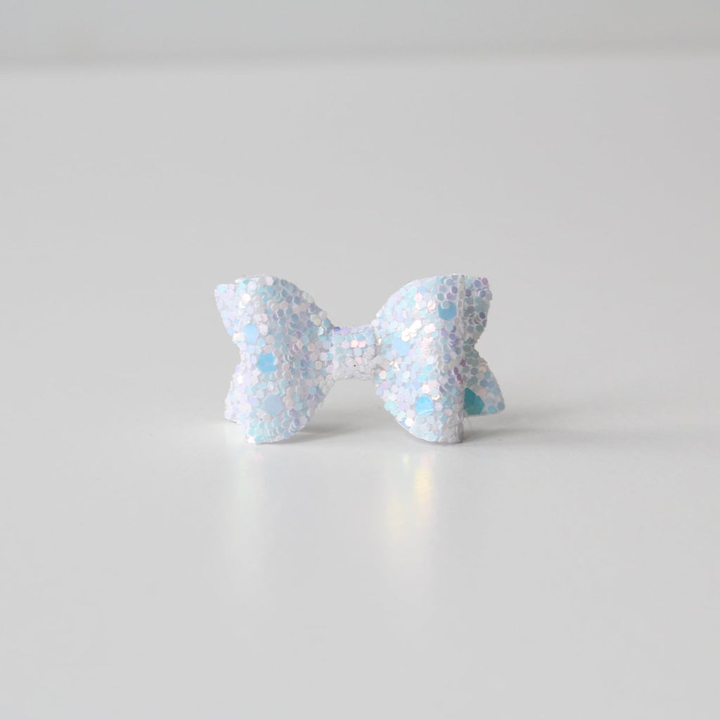 Petite deluxe glitter bows | 22 Colours | Clip, headband or bobble