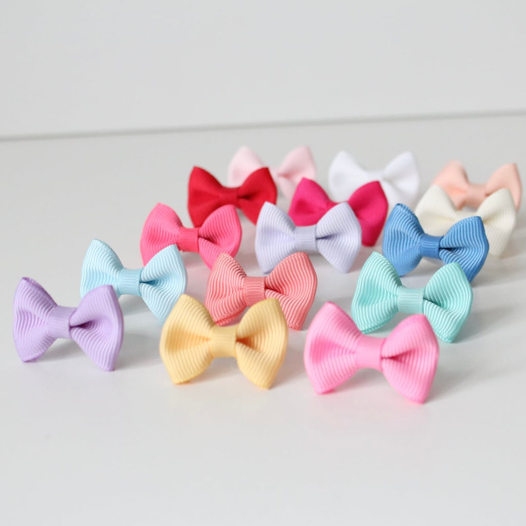 Pet collection | Summer set of 15 mini pinch bows | Clips or bobbles