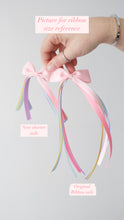 Load image into Gallery viewer, Peach tail pinch ribbon bows - 2 sizes