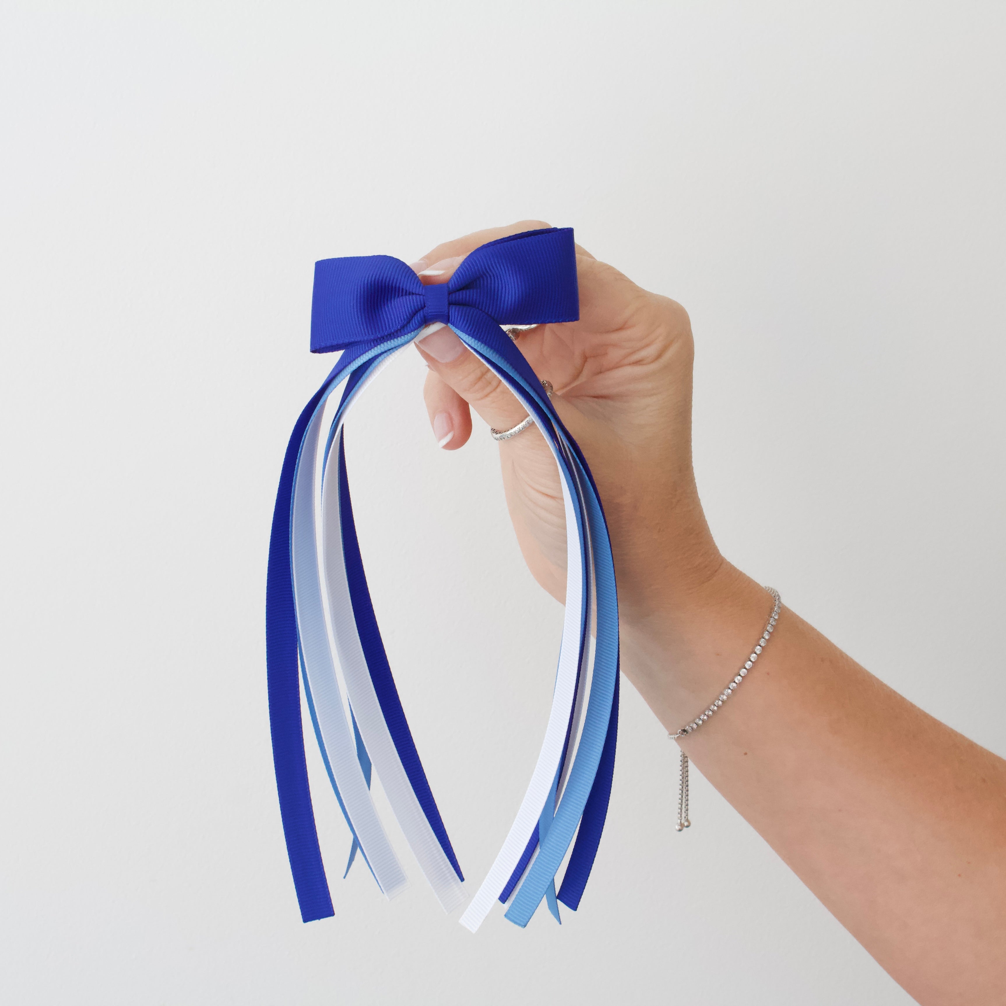 Design your own - tail pinch ribbon bow | 2 sizes | Clip or bobble