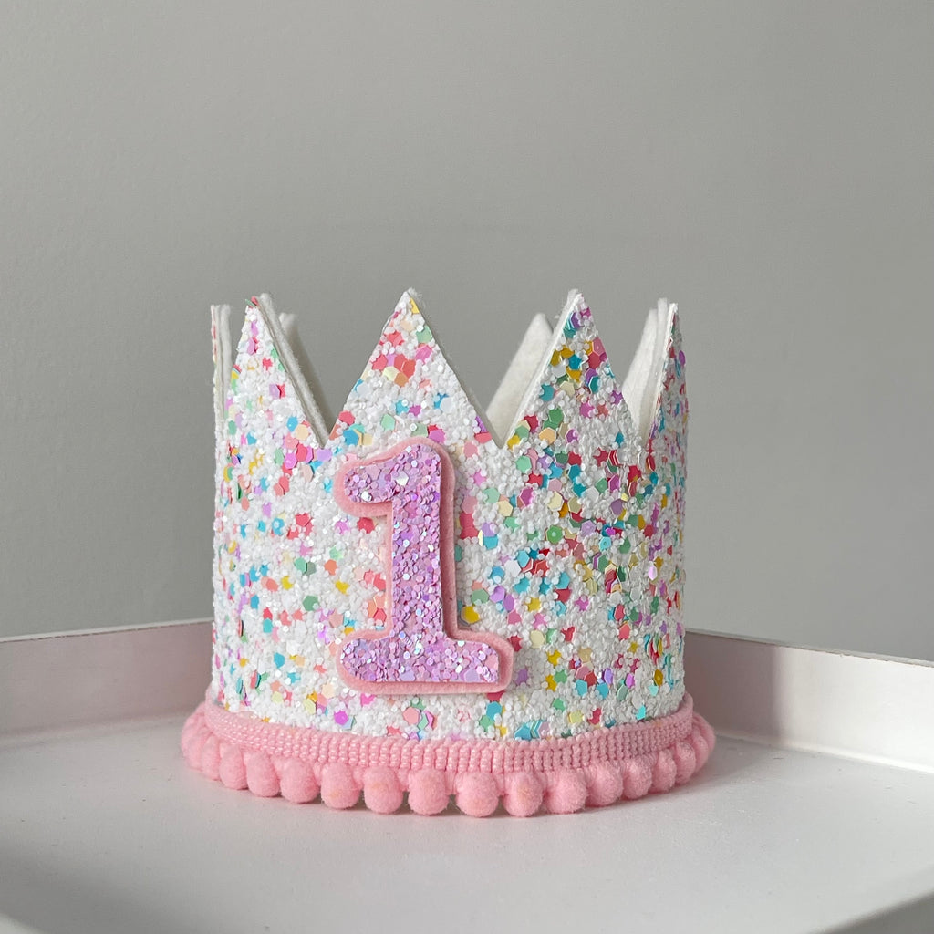 Sprinkles birthday crown headband