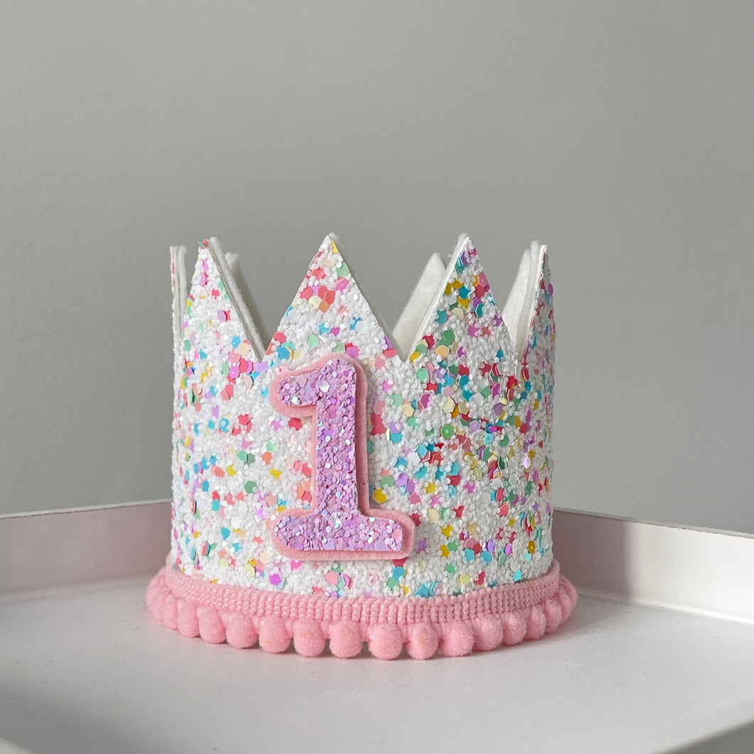Sprinkles birthday crown headband