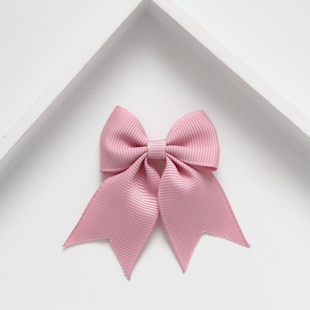 Personalised short tail pinch ribbon | 34 colours | Clip or bobble