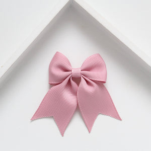 Personalised short tail pinch ribbon clip & bobbles 33 colours
