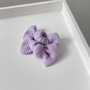 Petite jersey ribbed knot bows - (20 Colours)