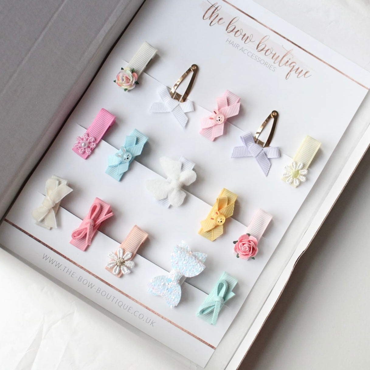 My first spring petite baby fringe clips | Set of 15