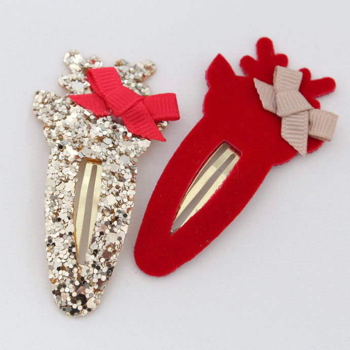 Christmas reindeer snappy clip