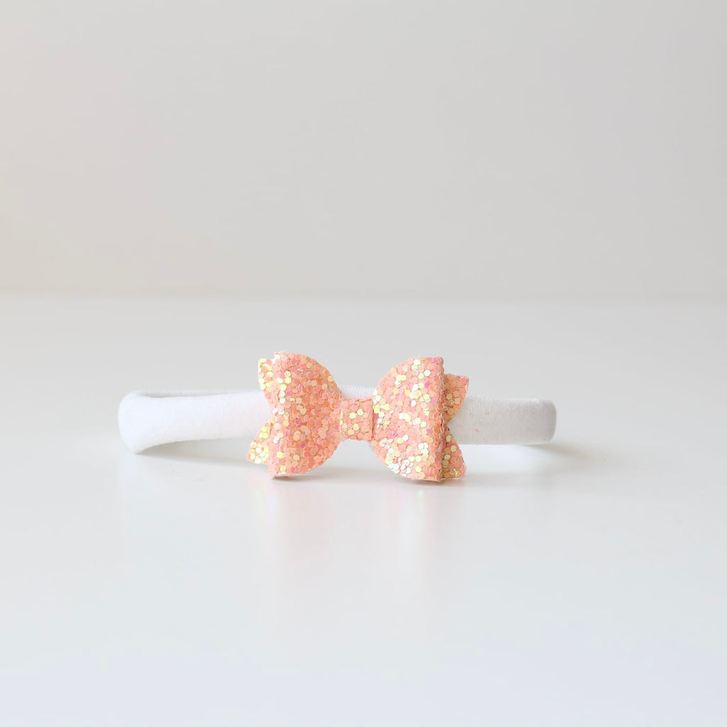Petite deluxe glitter bows | 22 Colours | Clip, headband or bobble