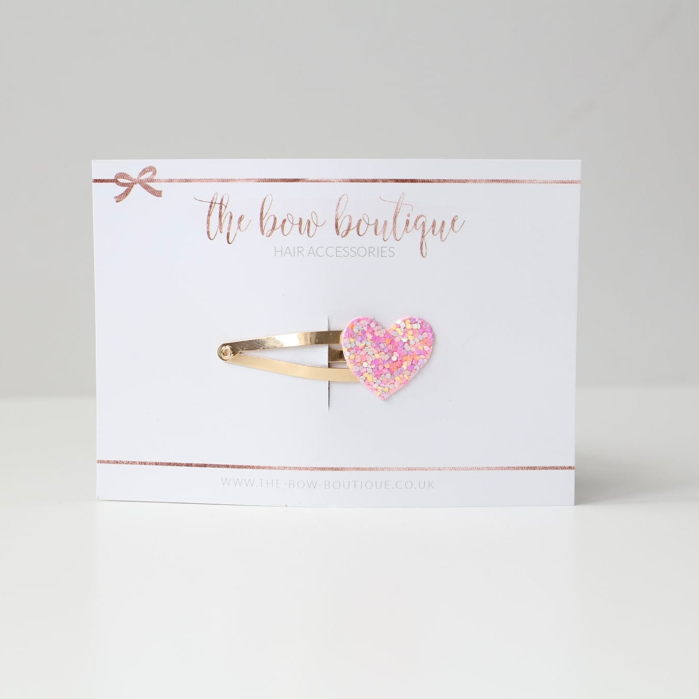 My first glitter heart snappy clip | 20 Colours