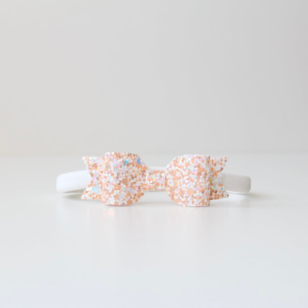 Small glitter bows | 22 Colours | Clip or headband