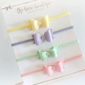 Mini deluxe felt nylon headband set