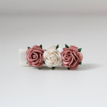 Load image into Gallery viewer, Delicate dusky pink &amp; cream daisy flowers - Clip or headband