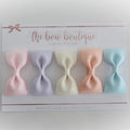 Pastel pinch bow set I clip or bobble