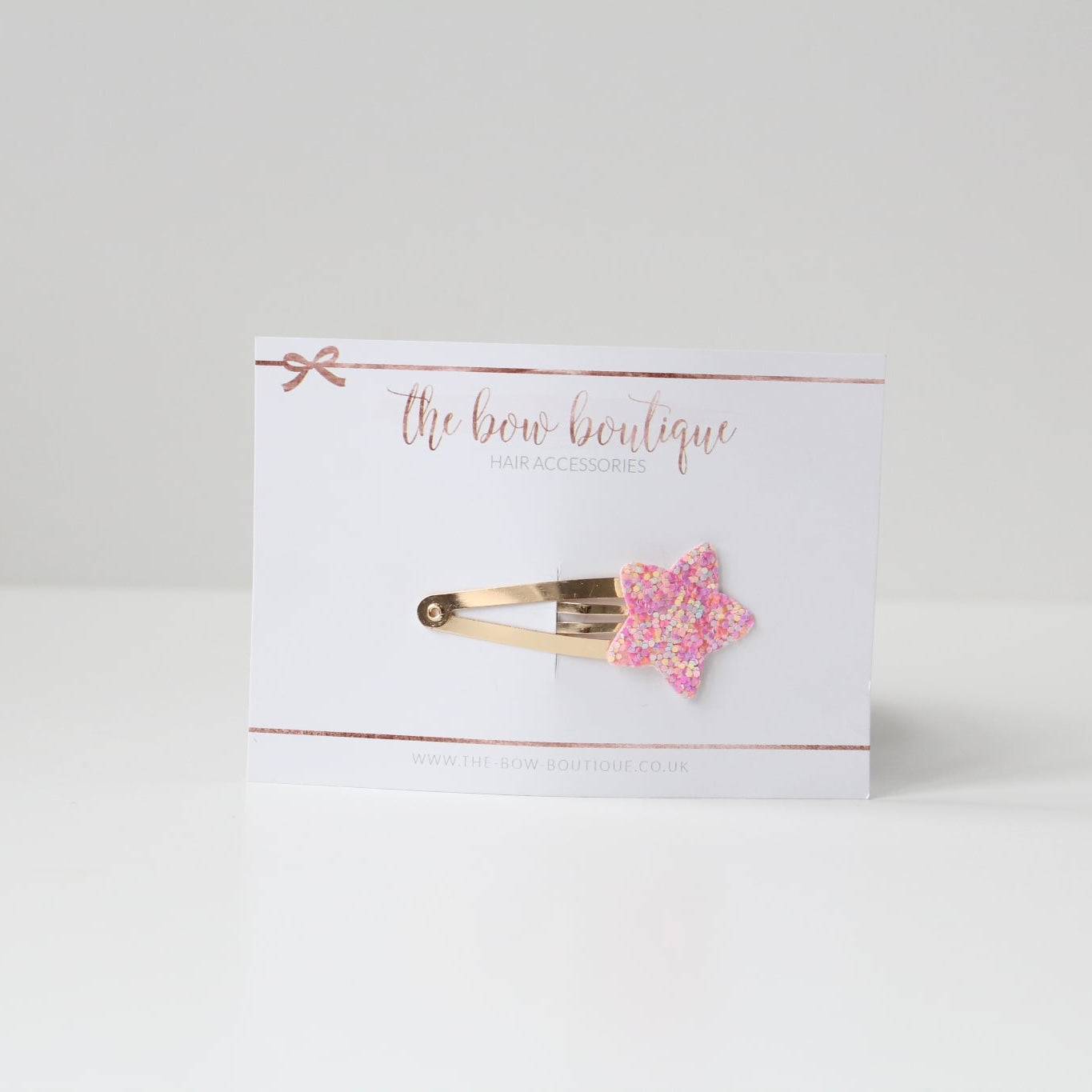 Glitter star snappy clips | 21 colours