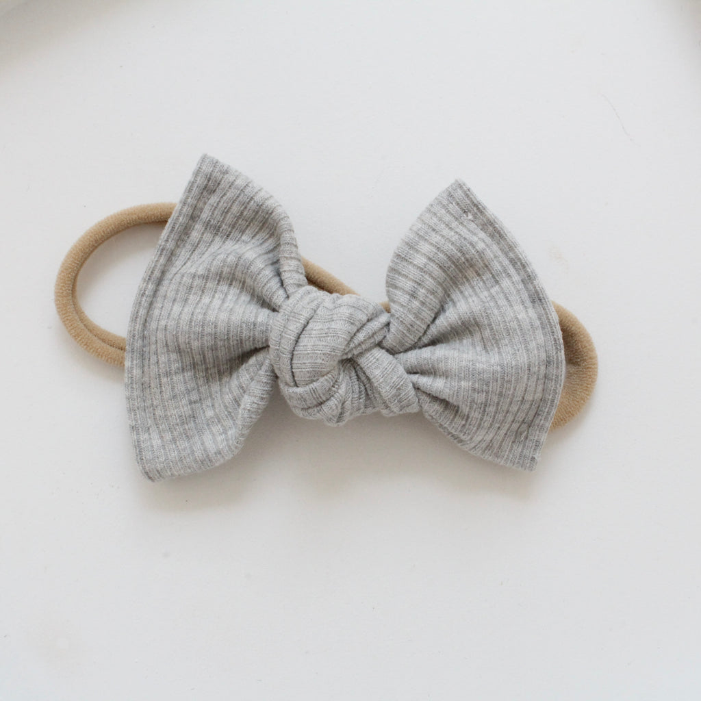 Large jersey ribbed knot bows | 20 Colours