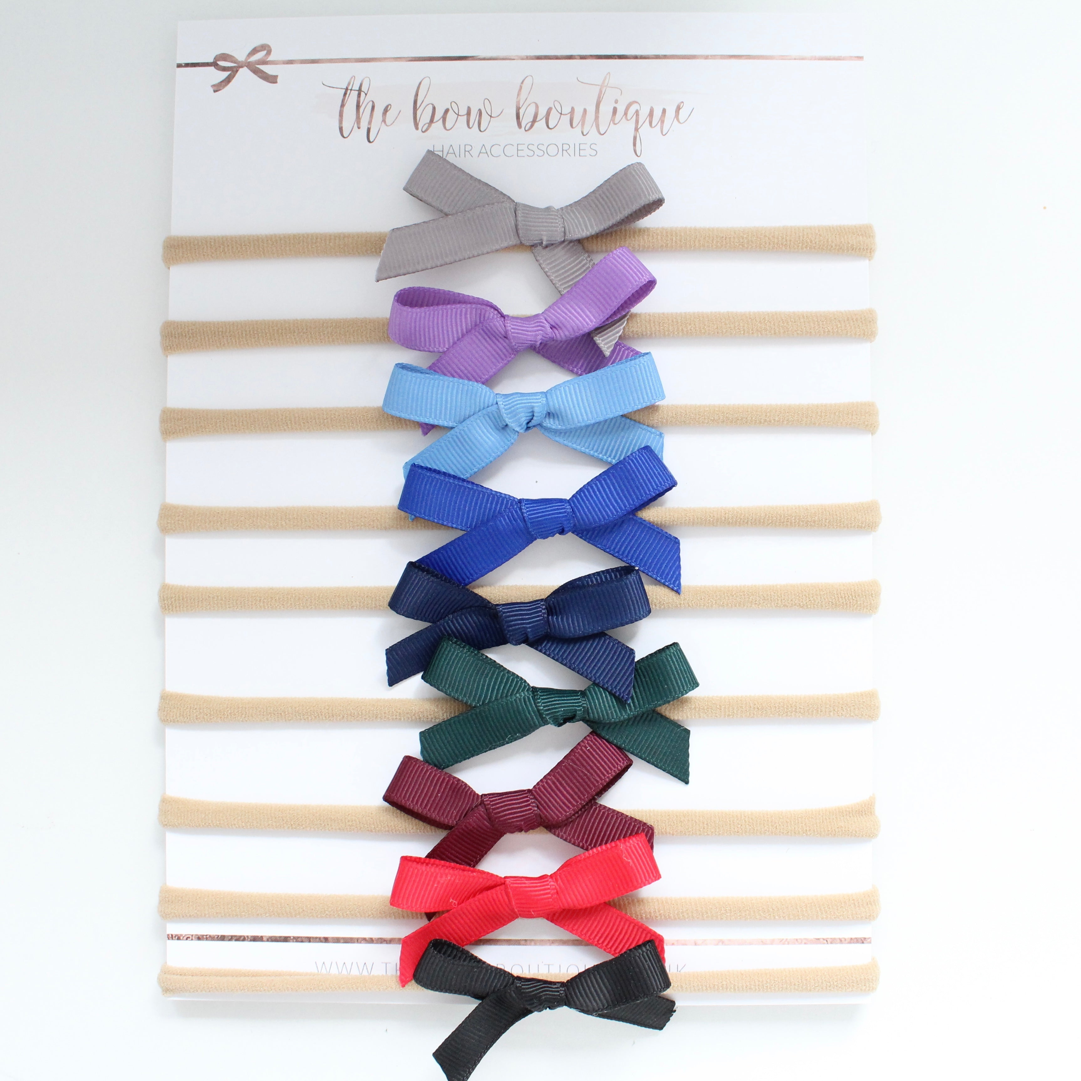 Hand tied ribbon bow headbands | 41 Colours
