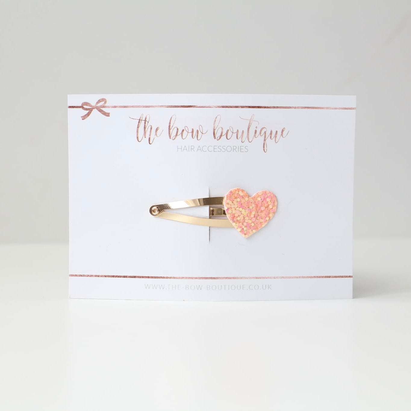 My first glitter heart snappy clip | 20 Colours