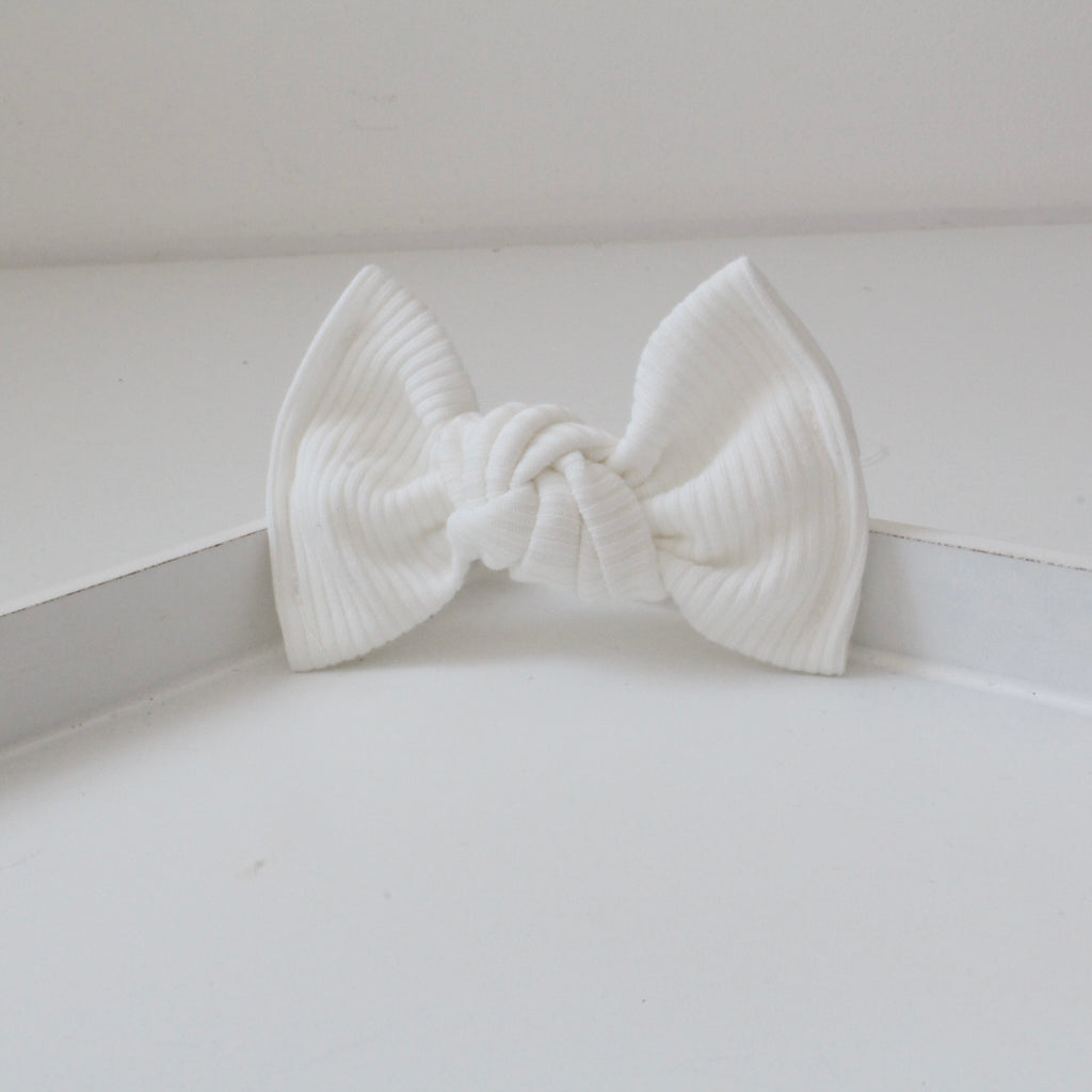 Large jersey ribbed knot bows | 20 Colours