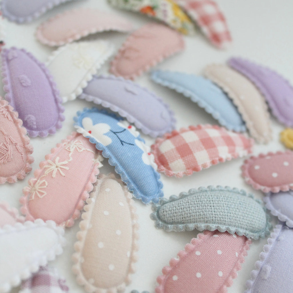 My first embroidered snappy clips