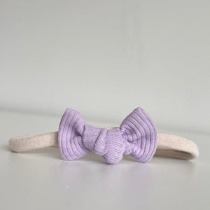 Petite jersey ribbed knot bows - (20 Colours)