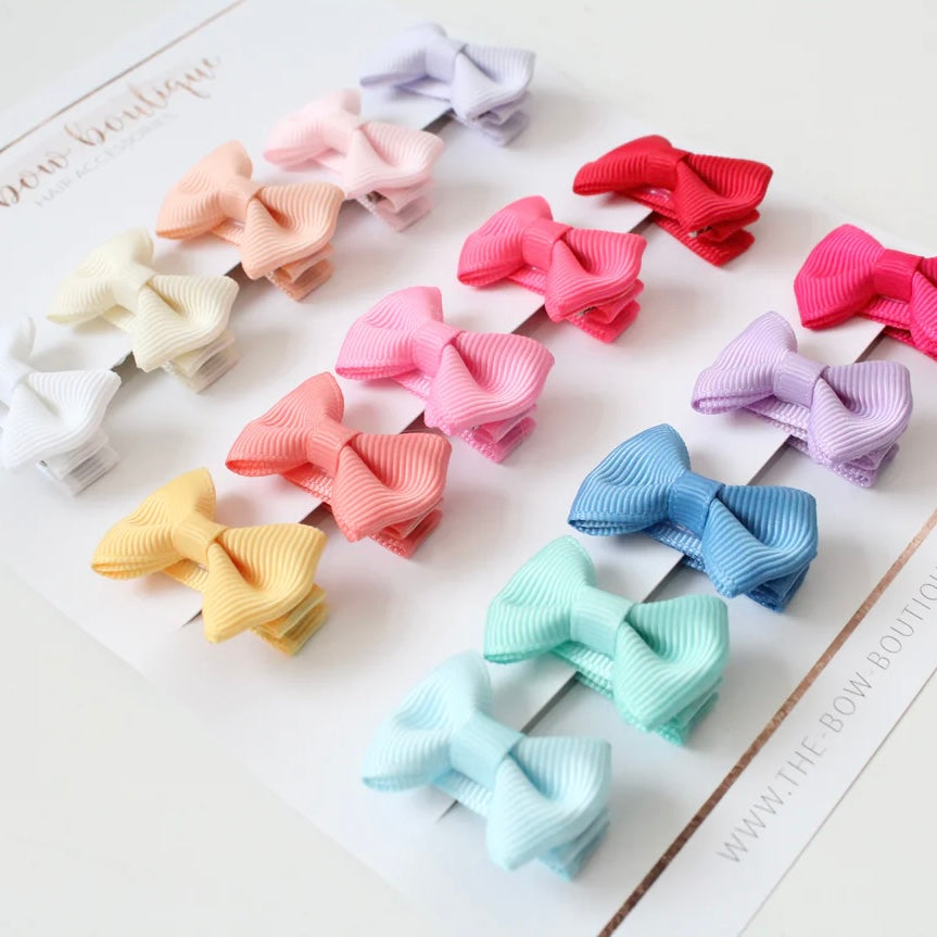 Bows And Boutique Summer Set Of 15 Mini Pinch Bows Clips Or