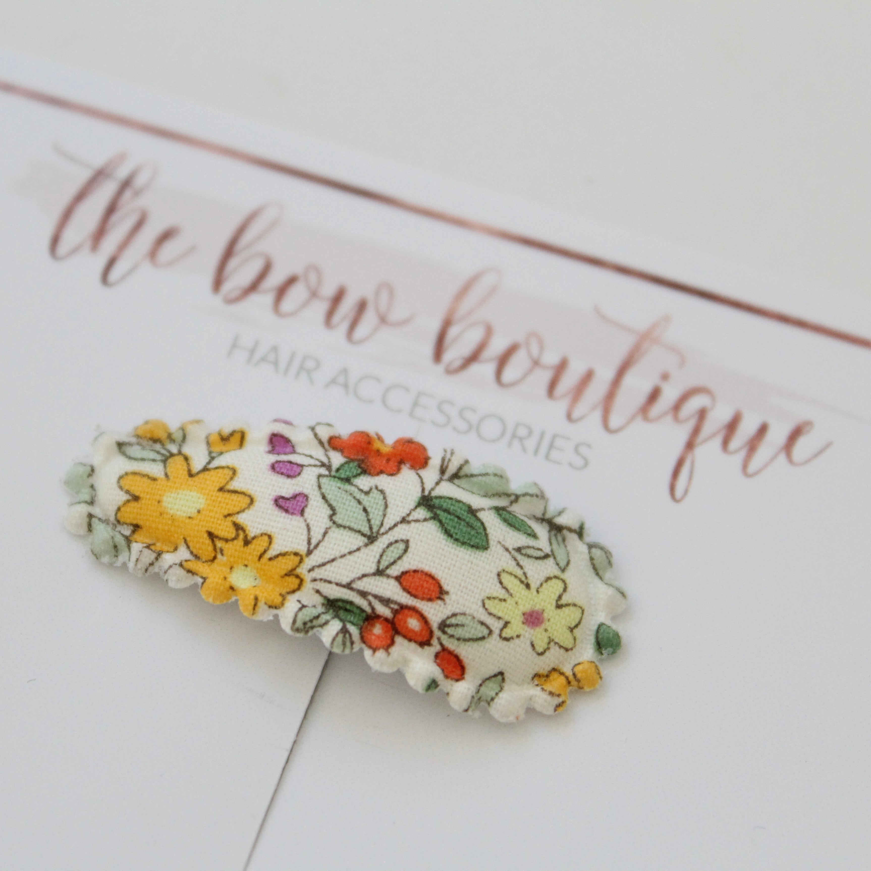 My first embroidered snappy clips