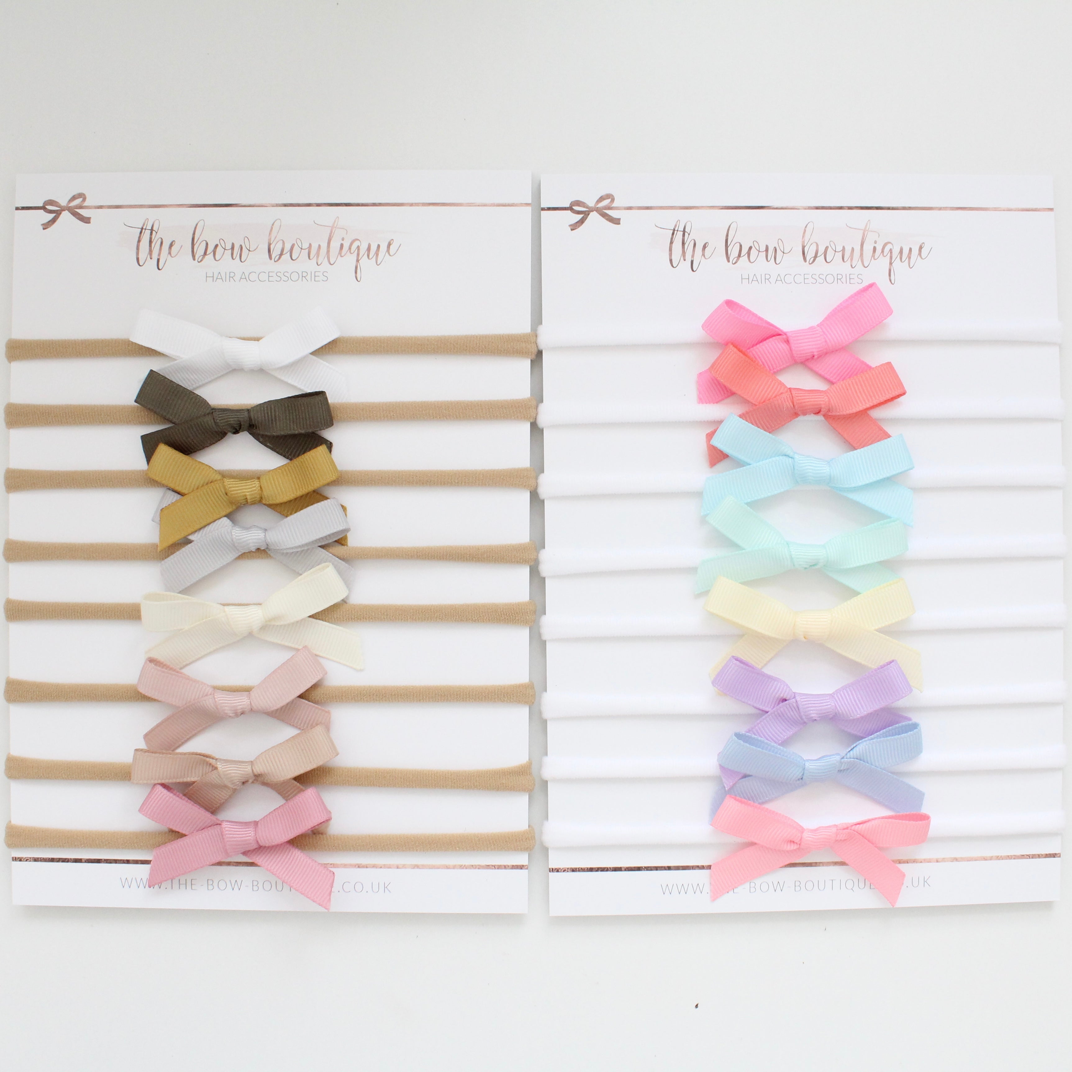 Hand tied ribbon bow headbands | 41 Colours