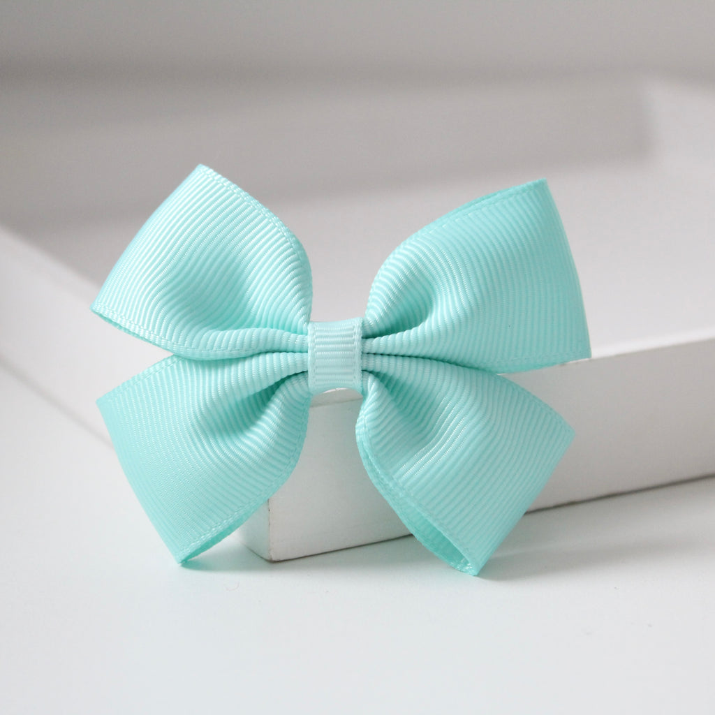 Double pinch ribbon bows | 32 colours | Clip or bobble