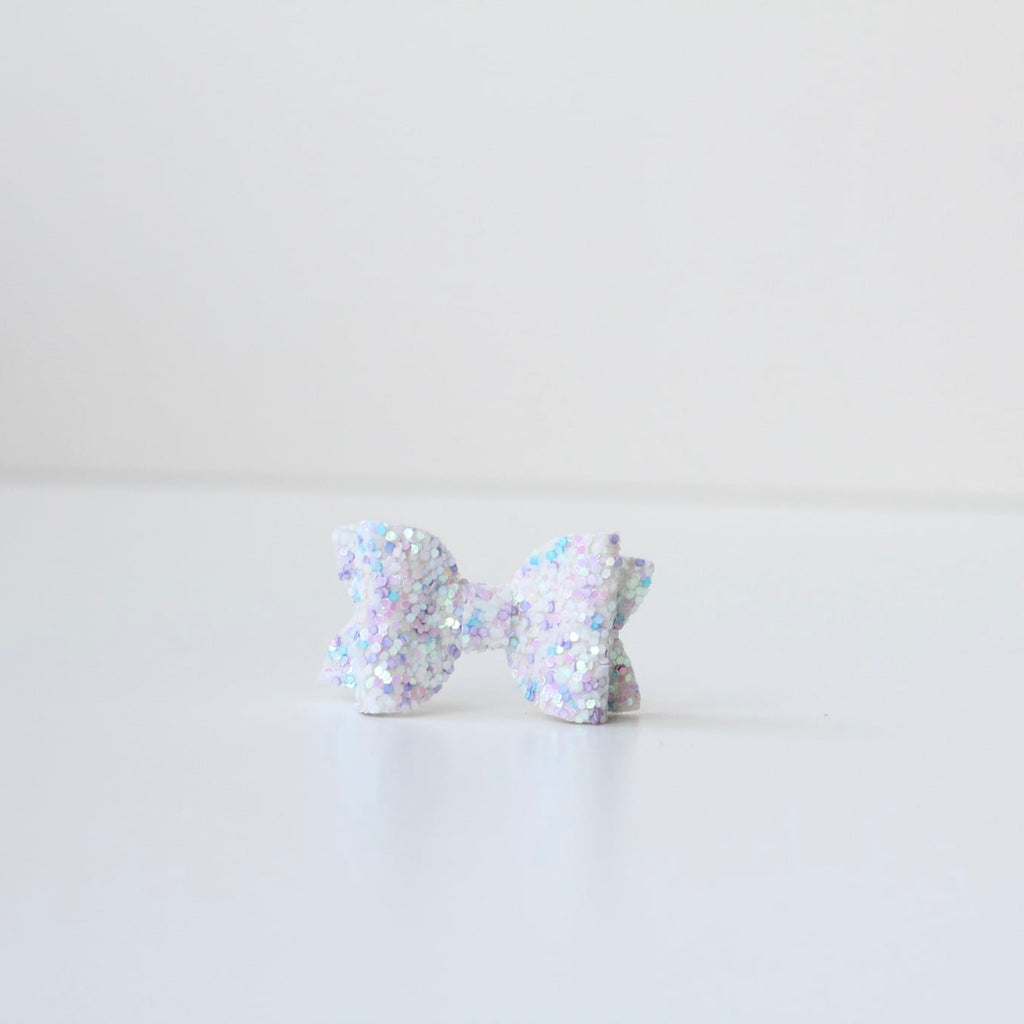 Petite deluxe glitter bows | 22 Colours | Clip, headband or bobble