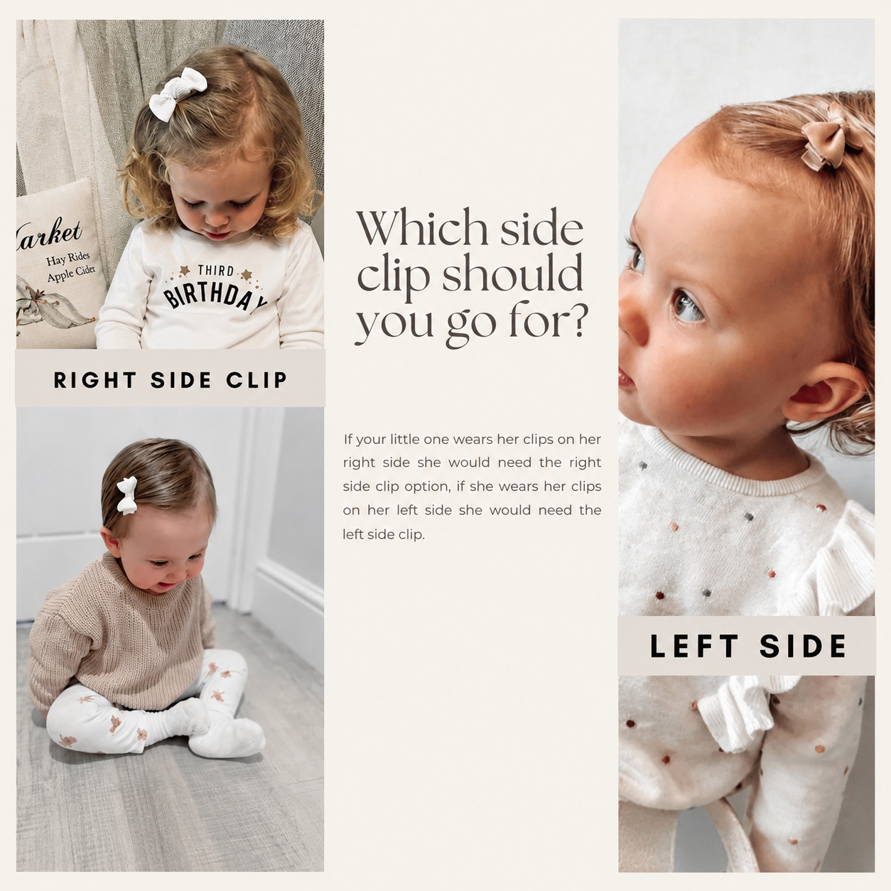 Darling petite set | Clips or bobbles | Autumn