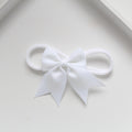 Short tail pinch ribbon bow headbands | 28 colours