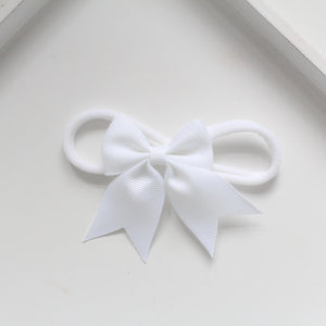 Personalised short tail pinch ribbon bow headbands 27 colours
