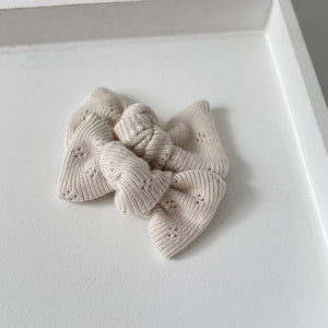 Petite jersey ribbed knot bows - (20 Colours)