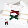 Christmas velvet set | Clips or headbands