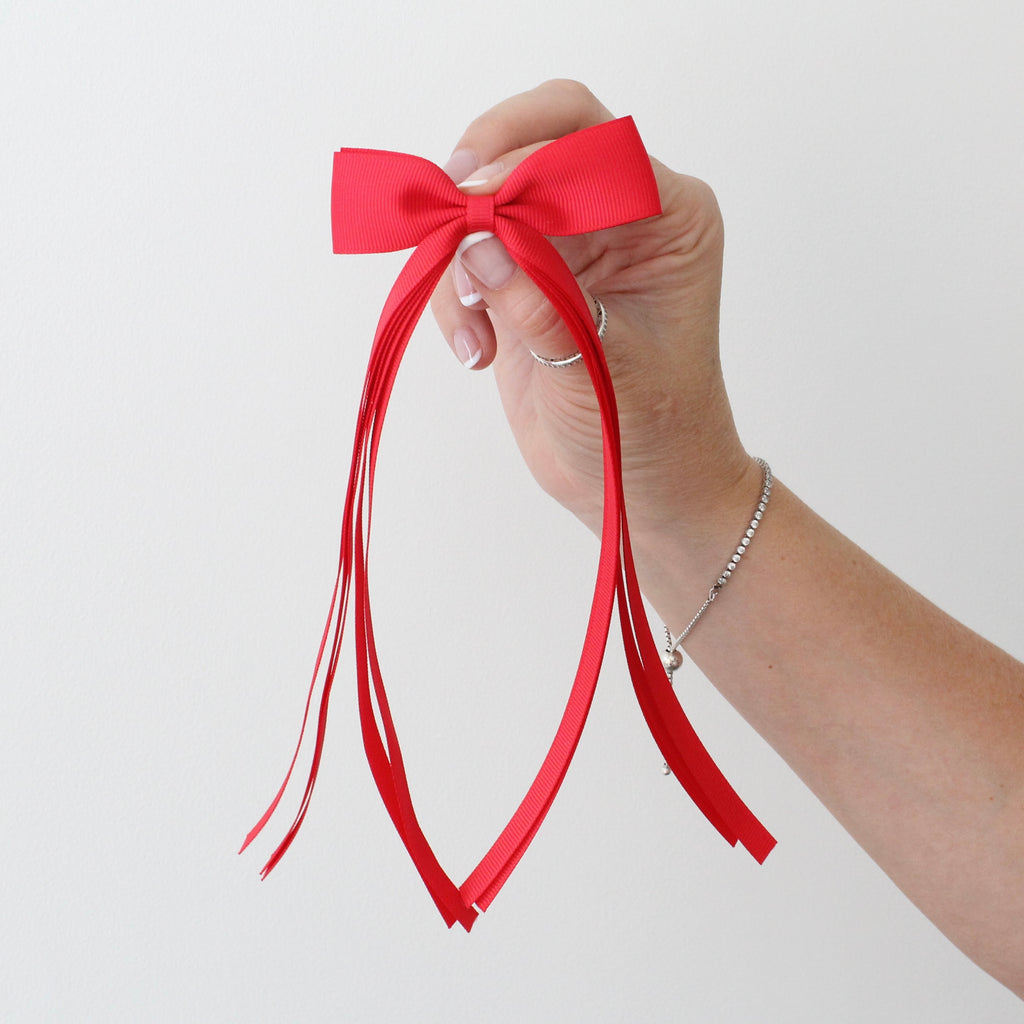 Design your own - tail pinch ribbon bow | 2 sizes | Clip or bobble