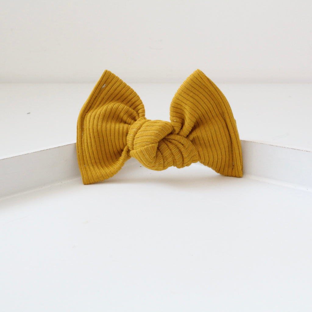 Large jersey ribbed knot bows | 20 Colours