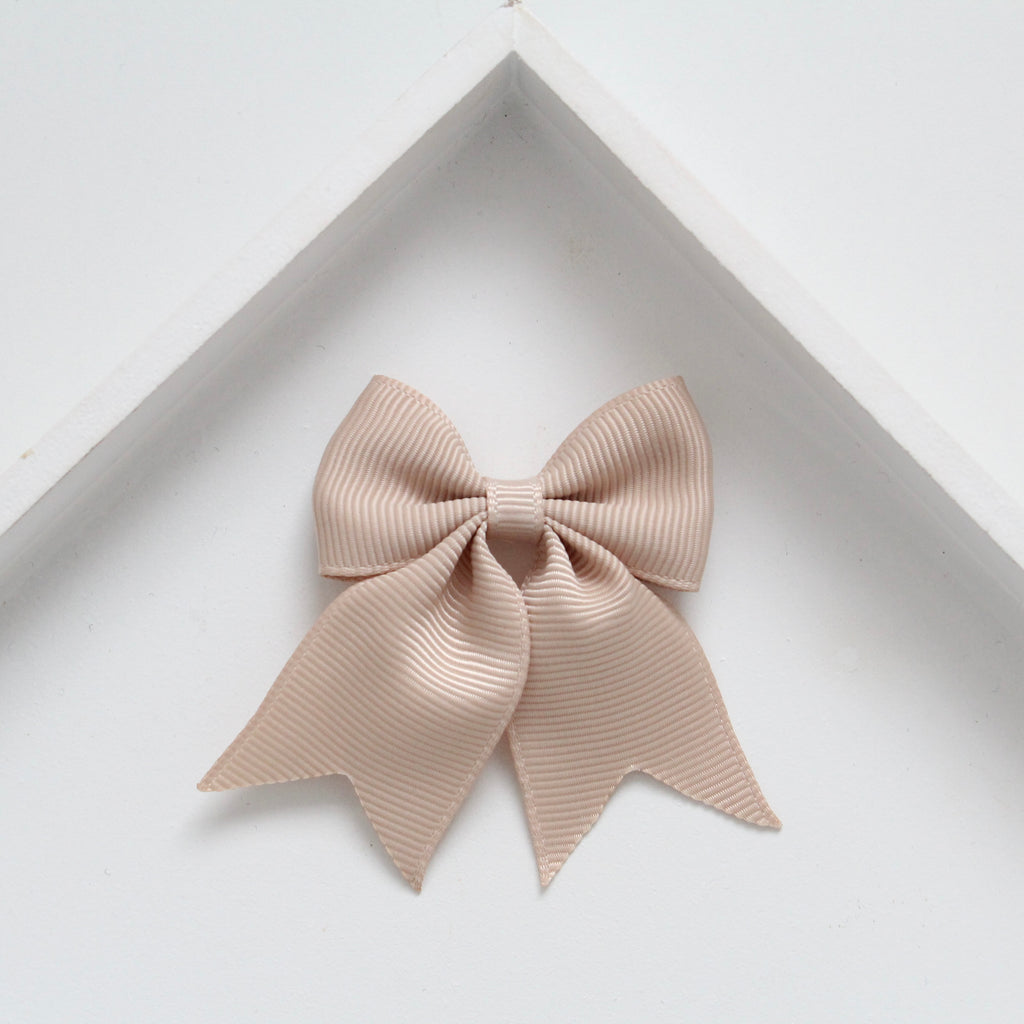 Personalised short tail pinch ribbon | 34 colours | Clip or bobble
