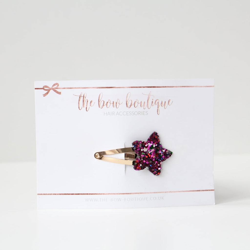 My first glitter star snappy clips | 21 Colours
