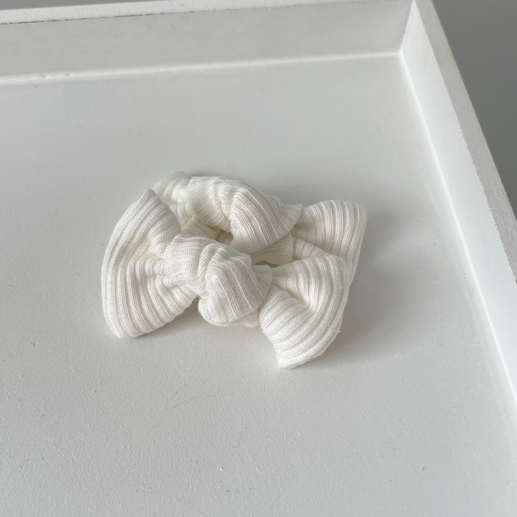 Petite jersey ribbed knot bows | 20 Colours | Clip, headband or bobble