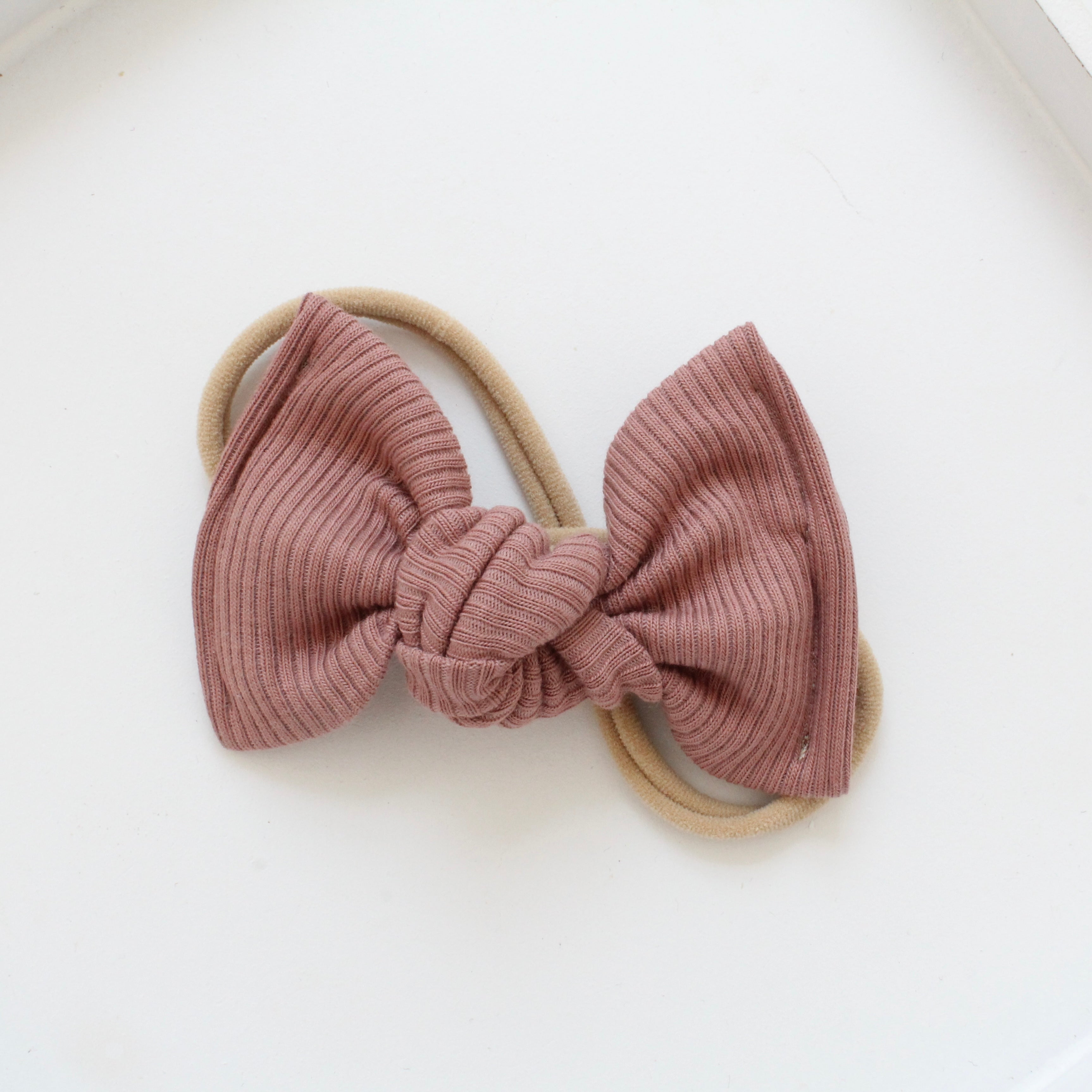 Large jersey ribbed knot bows | 20 Colours