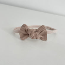 Load image into Gallery viewer, Petite jersey ribbed knot bows - (20 Colours)