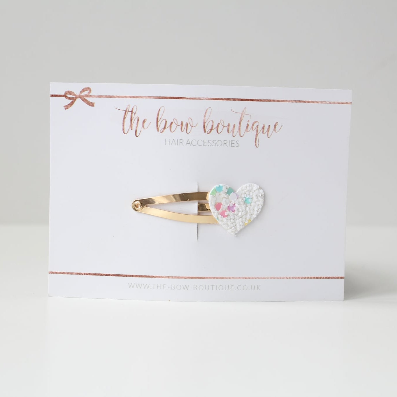 My first glitter heart snappy clip | 20 Colours