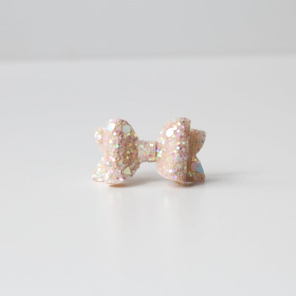 Petite deluxe glitter bows | 22 Colours | Clip, headband or bobble