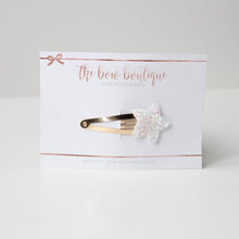 Load image into Gallery viewer, Glitter star snappy clips | 21 colours