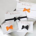 Hand tied halloween ribbon bows | Clips or headbands