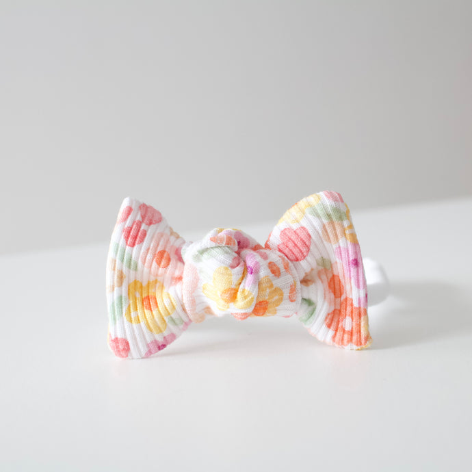 Summer floral jersey ribbed knot bows - Limited edition