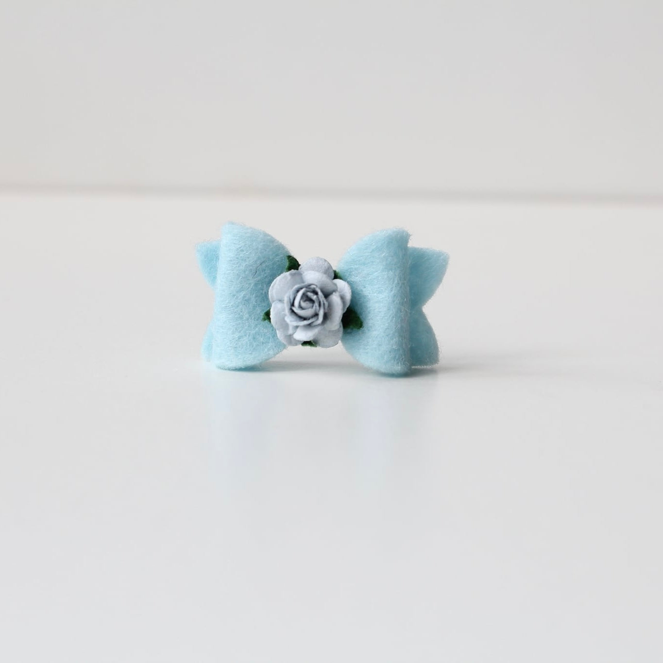 Petite felt flower bows | 11 colours