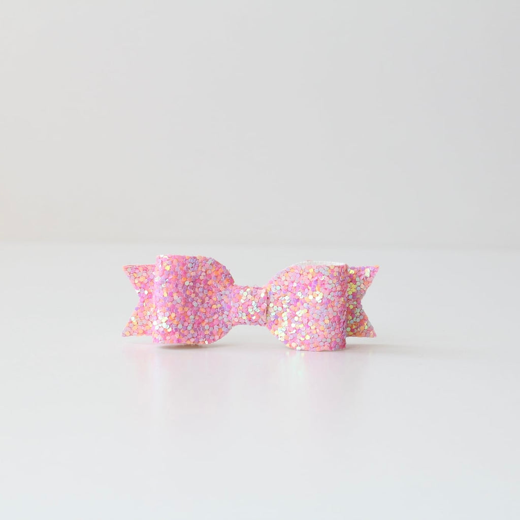Small glitter bows | 22 Colours | Clip or headband